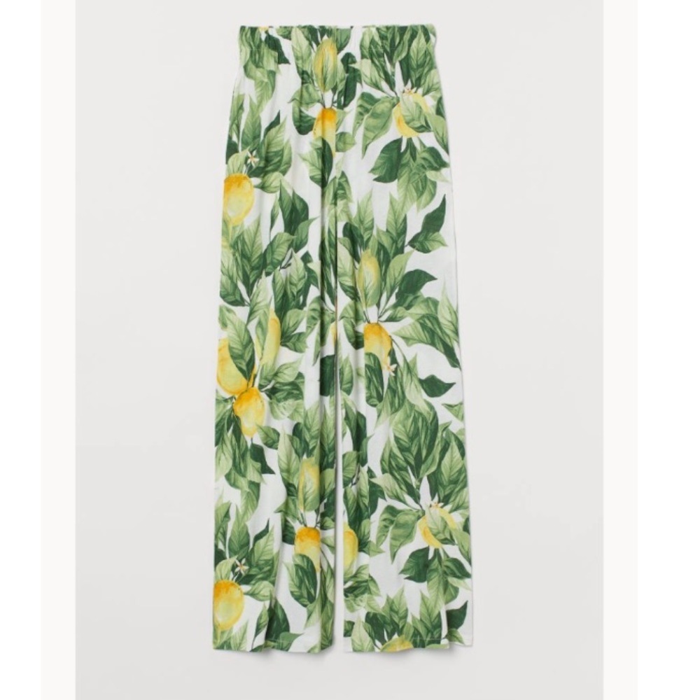 Wide-cut jersey pant